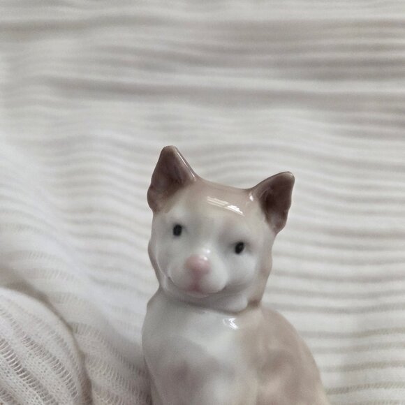 Lladro Miniature Cat Figurine 5308 Glazed Retired 2.25” Antonio Ramos Spain 1985 - Picture 5 of 9